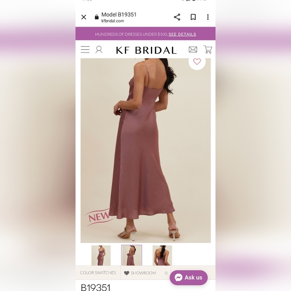 Bridesmaid Dress Beige Sand - Picture 2 of 4